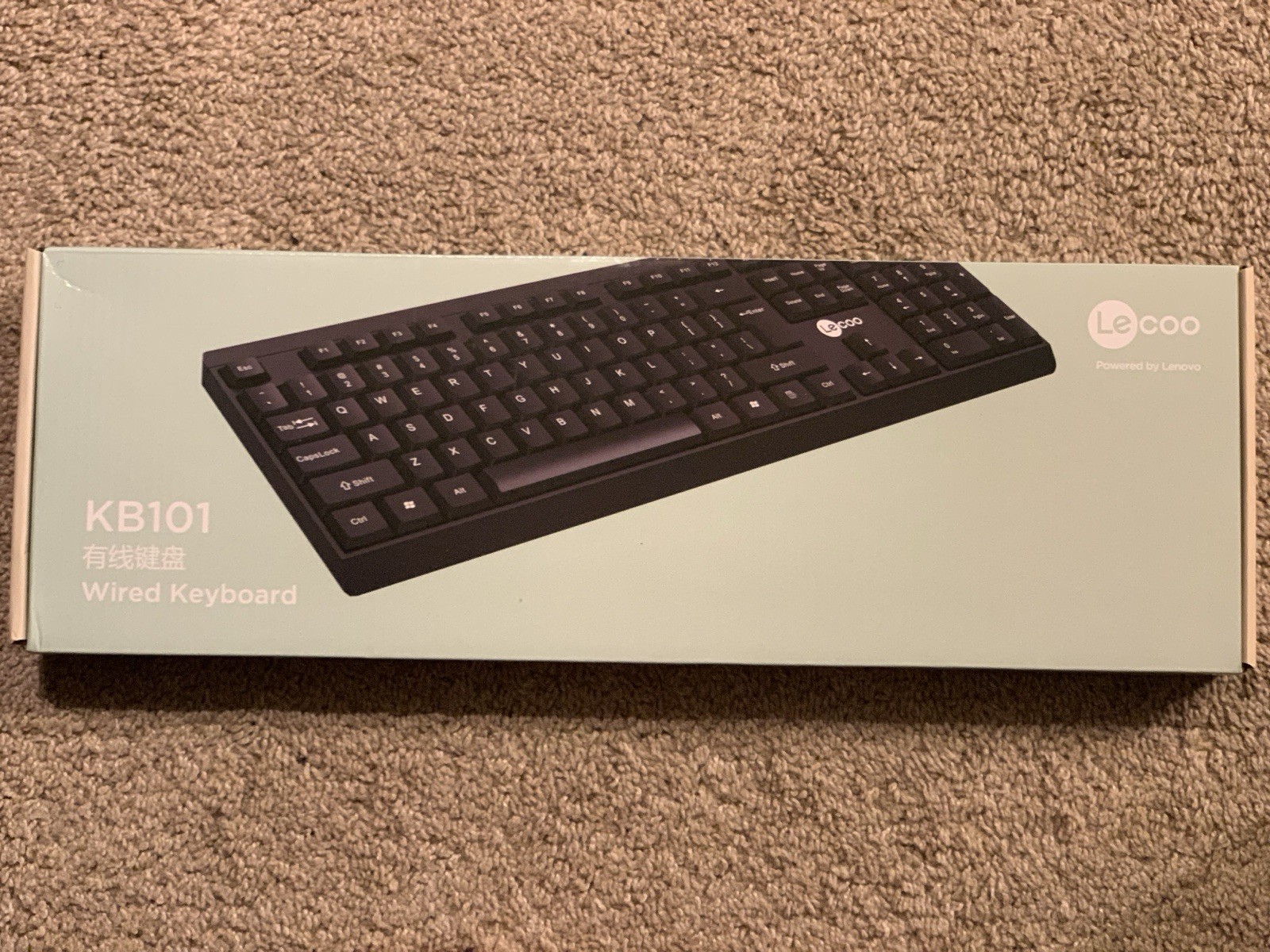 Lecoo KB101 Wired Keyboard Black