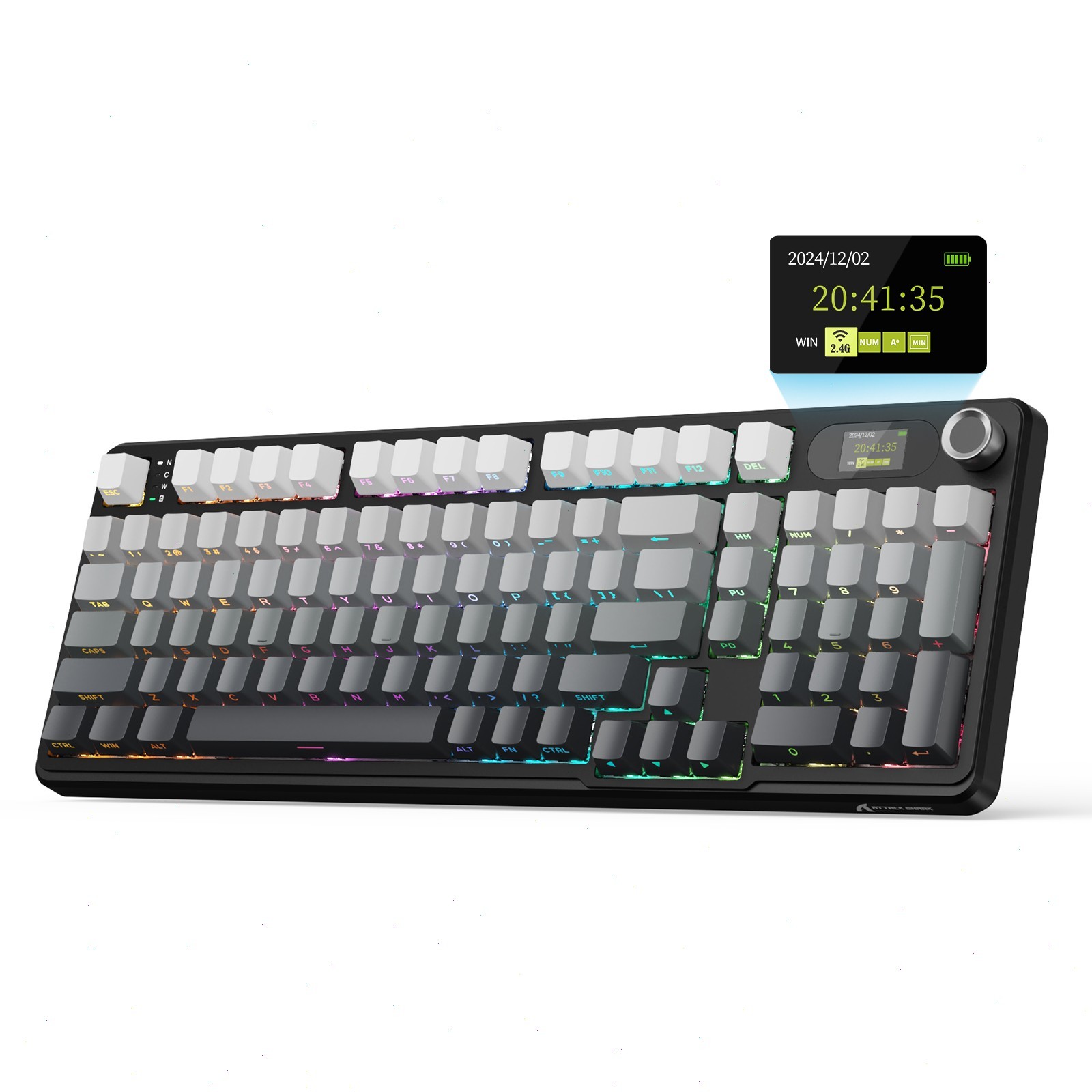 ATTACK SHARK X98 PRO Wireless Mechanical Keyboard Hot Swap With Display and Knob