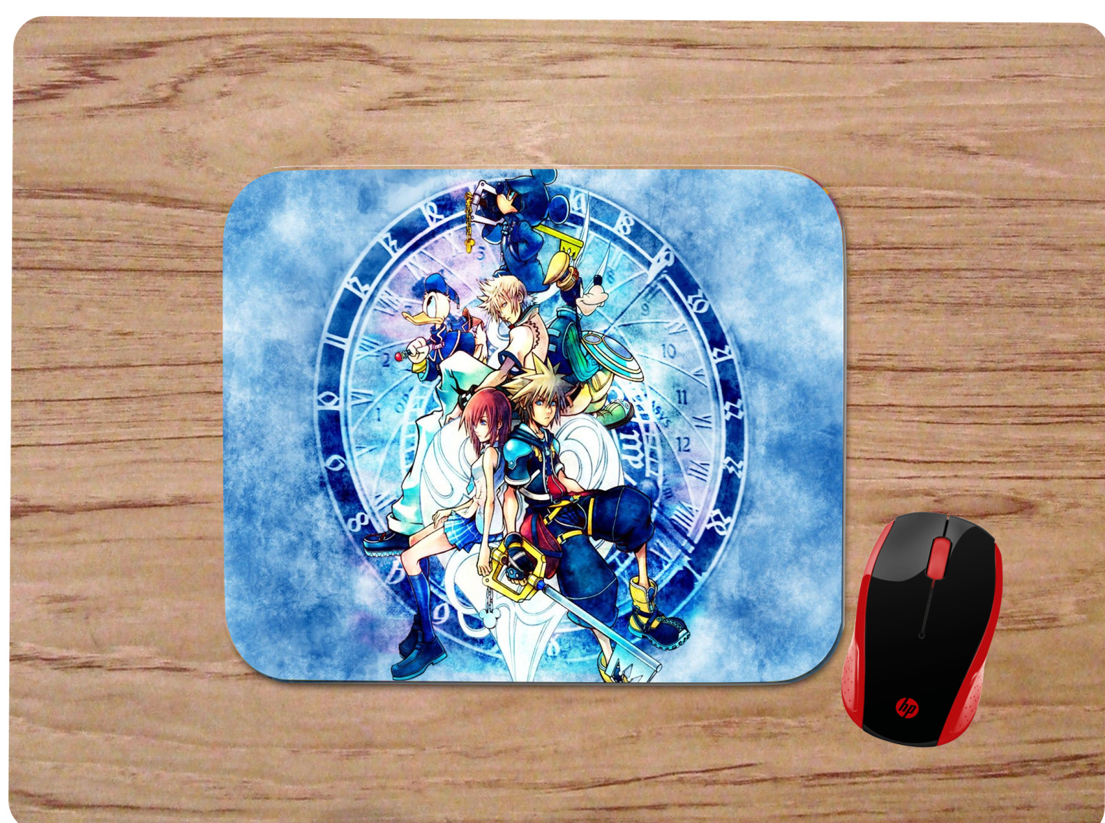 KINGDOM HEARTS CHARACTER COLLAGE ART CUSTOM MOUSE PAD DESK MAT PC GAMING GIFT