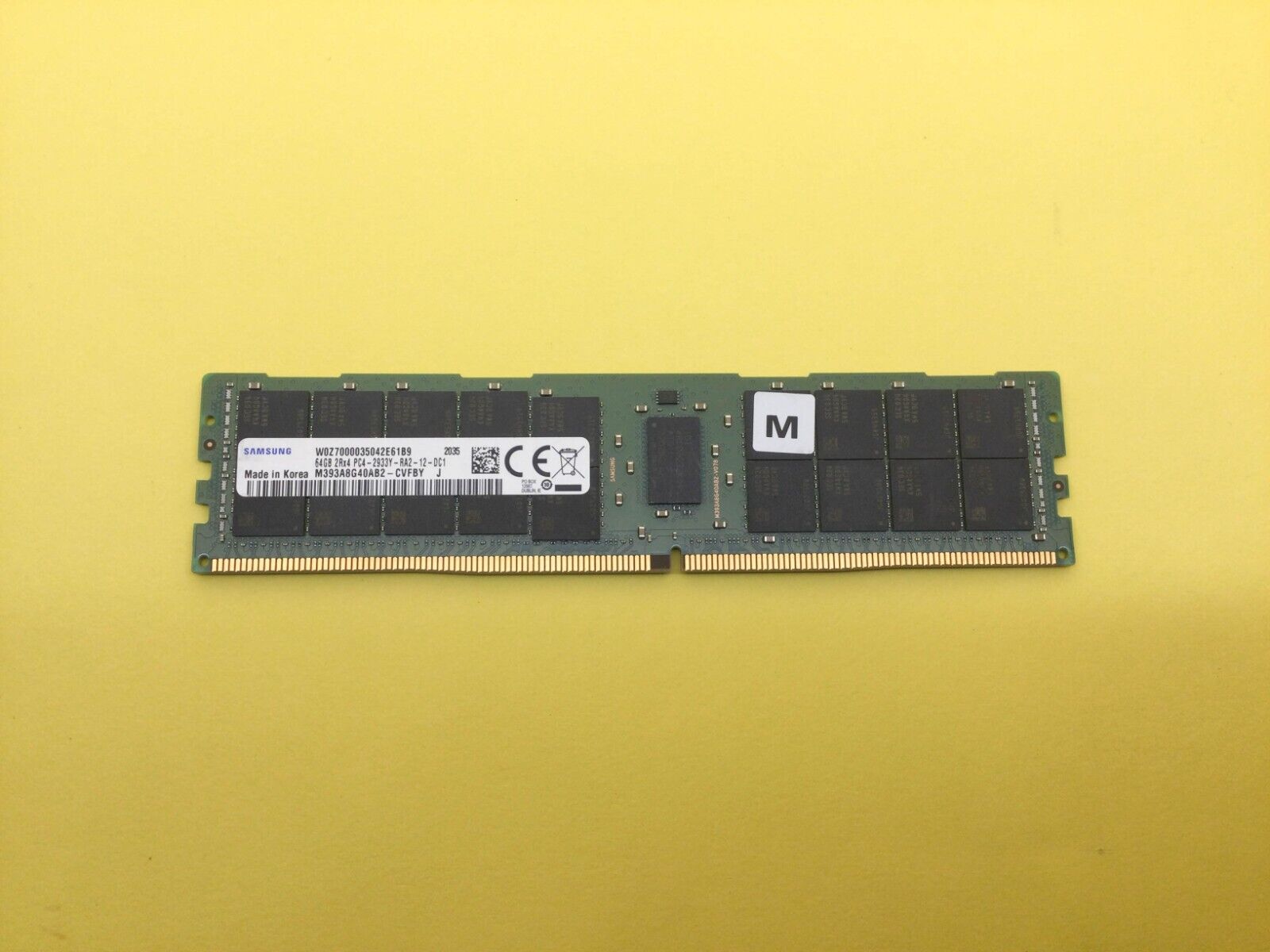 SAMSUNG 64GB (1X64GB) 2RX4 PC4-2933Y DDR4 SERVER MEMORY M393A8G40AB2-CVF
