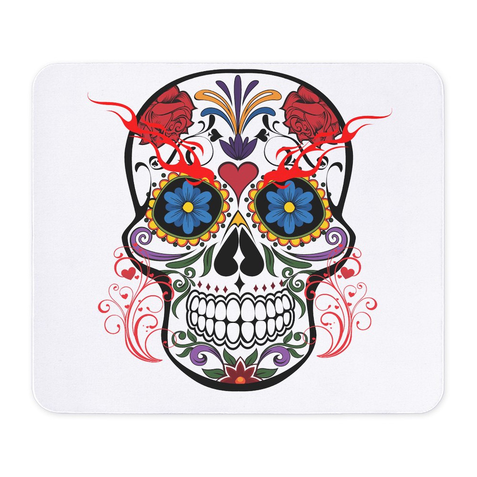 CafePress Sugar Skull Non-slip Rubber Mousepad, Gaming Mouse Pad (955320824)