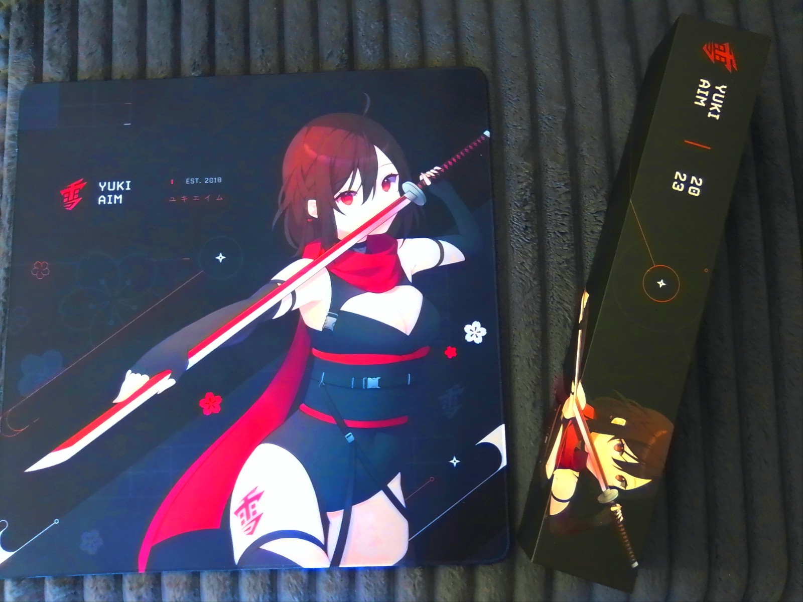 YUKI AIM Mouse Pad Katana Black