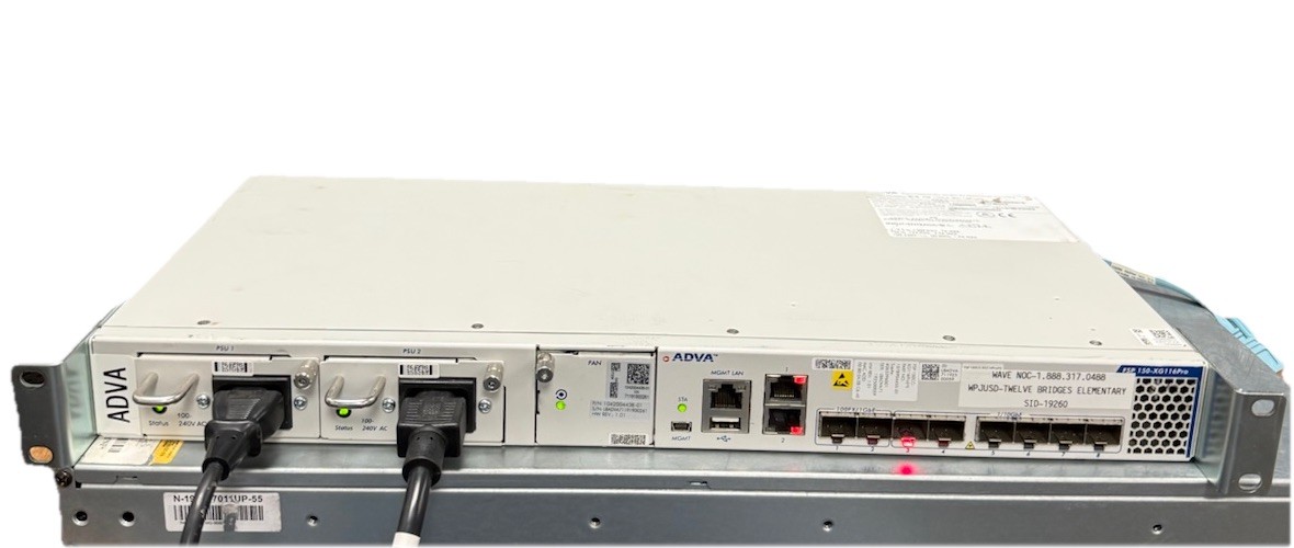 ADVA FSP 150CC-XG116PRO (H) 8-Port NID with Rack Ears | Factory Reset