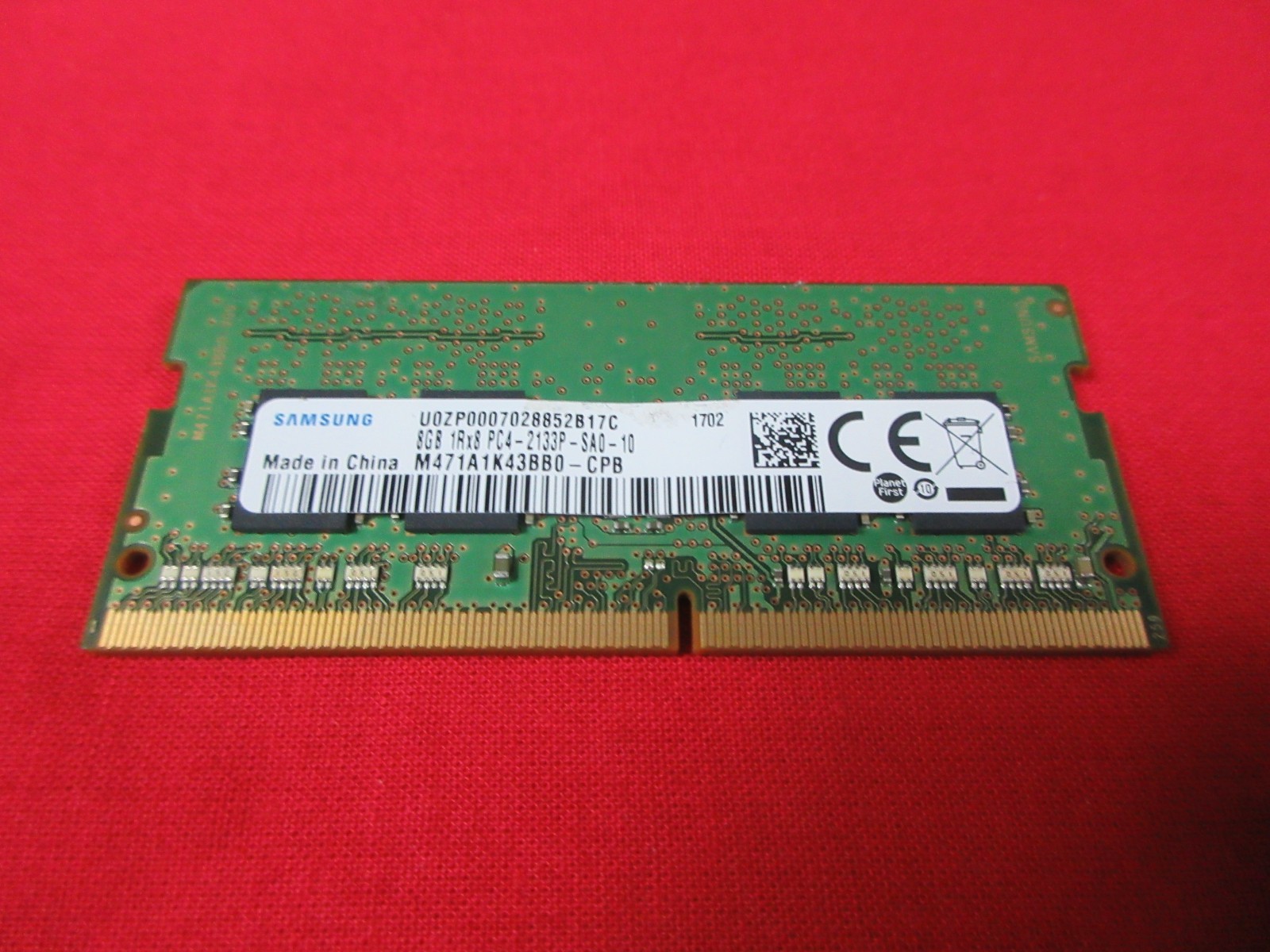 ORIGINAL SAMSUNG 8GB 1Rx8 PCA-2133P RAM MEMORY M471A1K43BB0-CPB