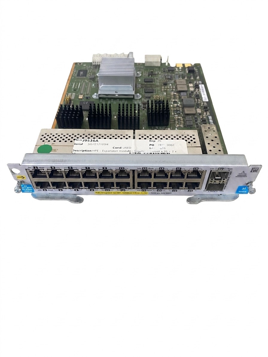HP J9536A 20-Port Gig-T PoE+ 2-Port 10GbE SFP+ zl Module 90 Day Warranty