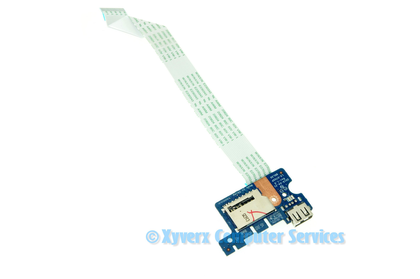 855010-001 LS-D702P HP USB CONNECTOR BOARD W/CABLE 15-BA009DX (CA44-CD49-CF44)