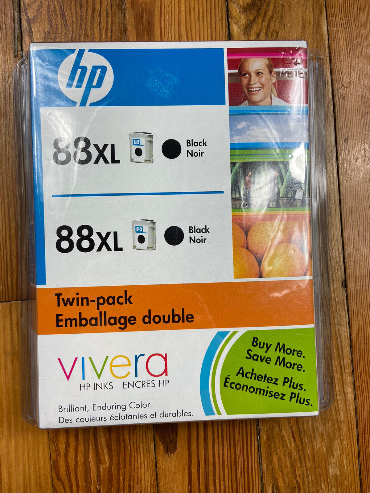 88XL HP Printer Ink  Black Vivera Twin Pack (larger ink Cartridges) , (**)