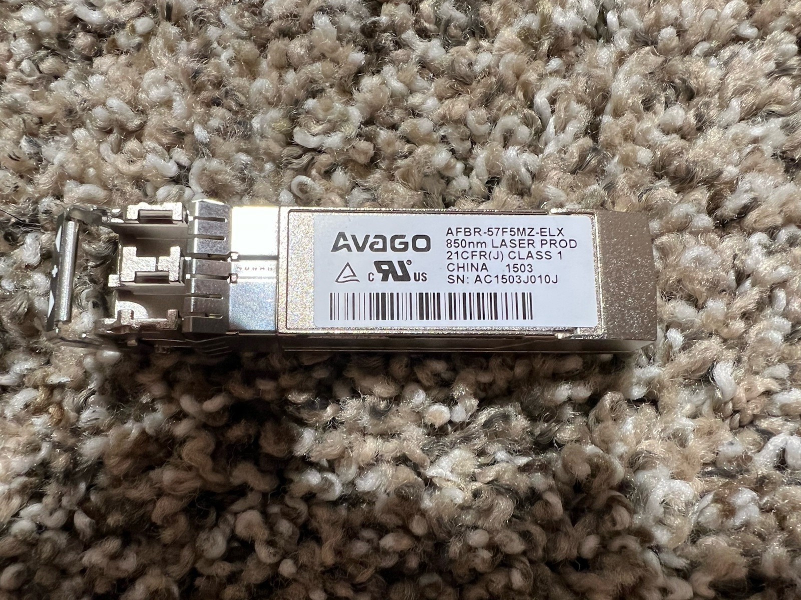 16GbE AVAGO AFBR-57F5MZ-ELX 16GbE SFP+ SR 850nm Transceiver For Emulex HBA