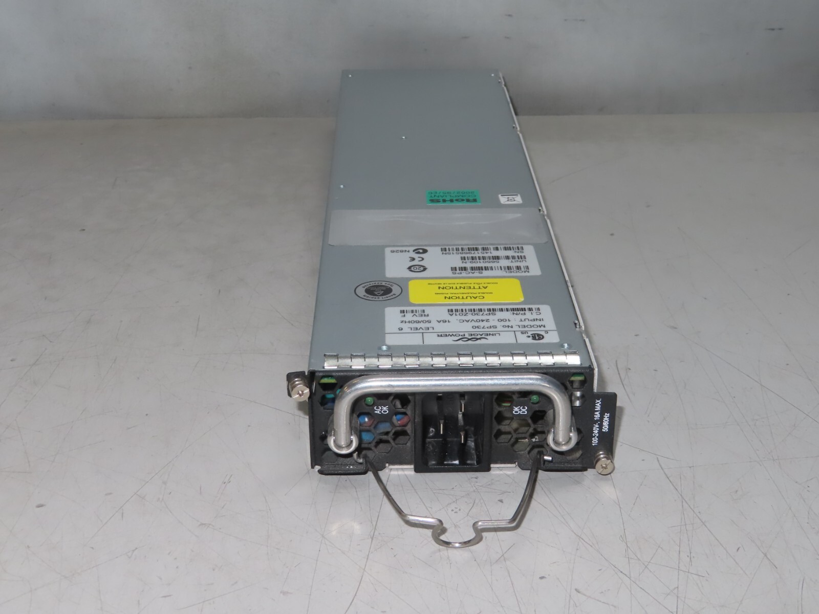 Enterasys/Extreme Network S-AC-PS AC Power Supply- 1600 Watt Model SP730