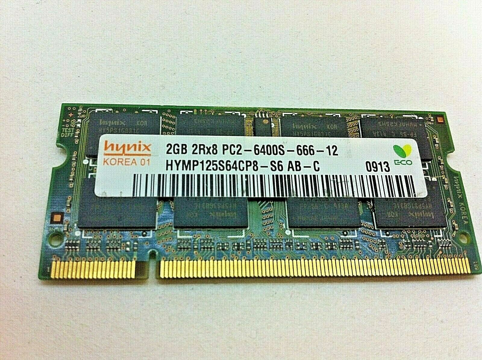 Hynix 2GB 2Rx8 PC2-6400S-666-12 HYMP125S64CP8-S6 Dell HP Toshiba Memory RAM 84