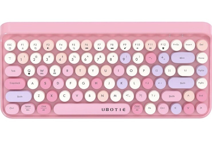 UBOTIE Pink Bluetooth Keyboard Model SK-621B1 NWOB