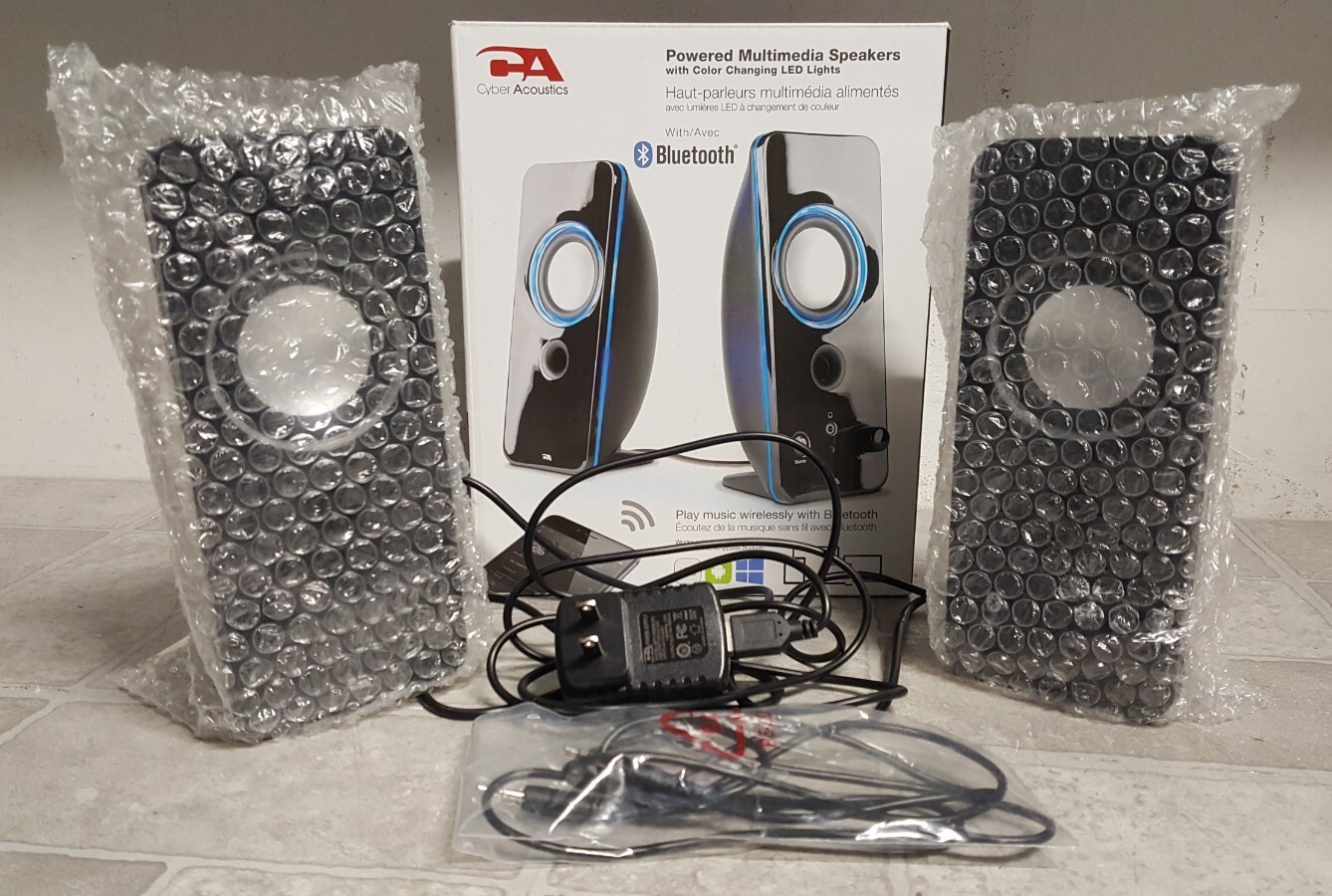 OPEN BOX Cyber Acoustic Multimedia Speakers CA-SP29BT 