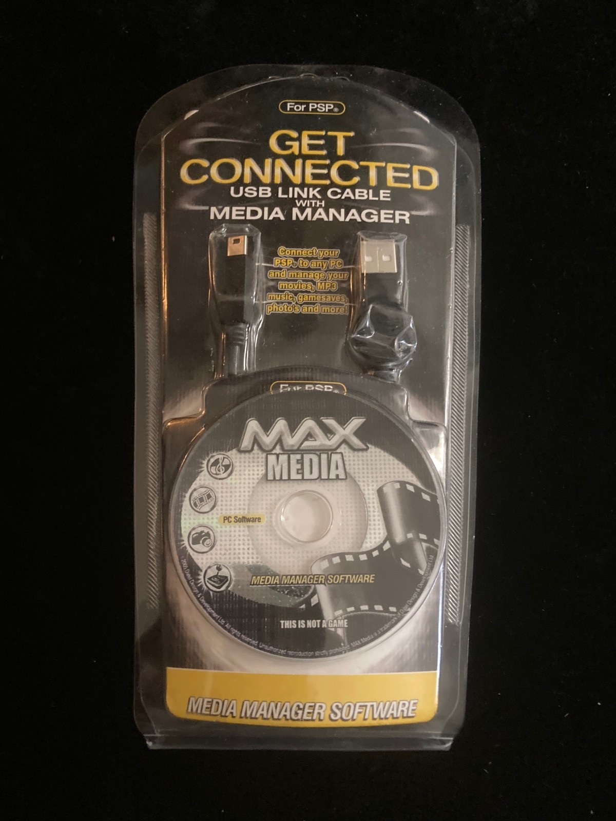 NEW Get Connected With USB Link Cable With Media Manager For PSP Max Media