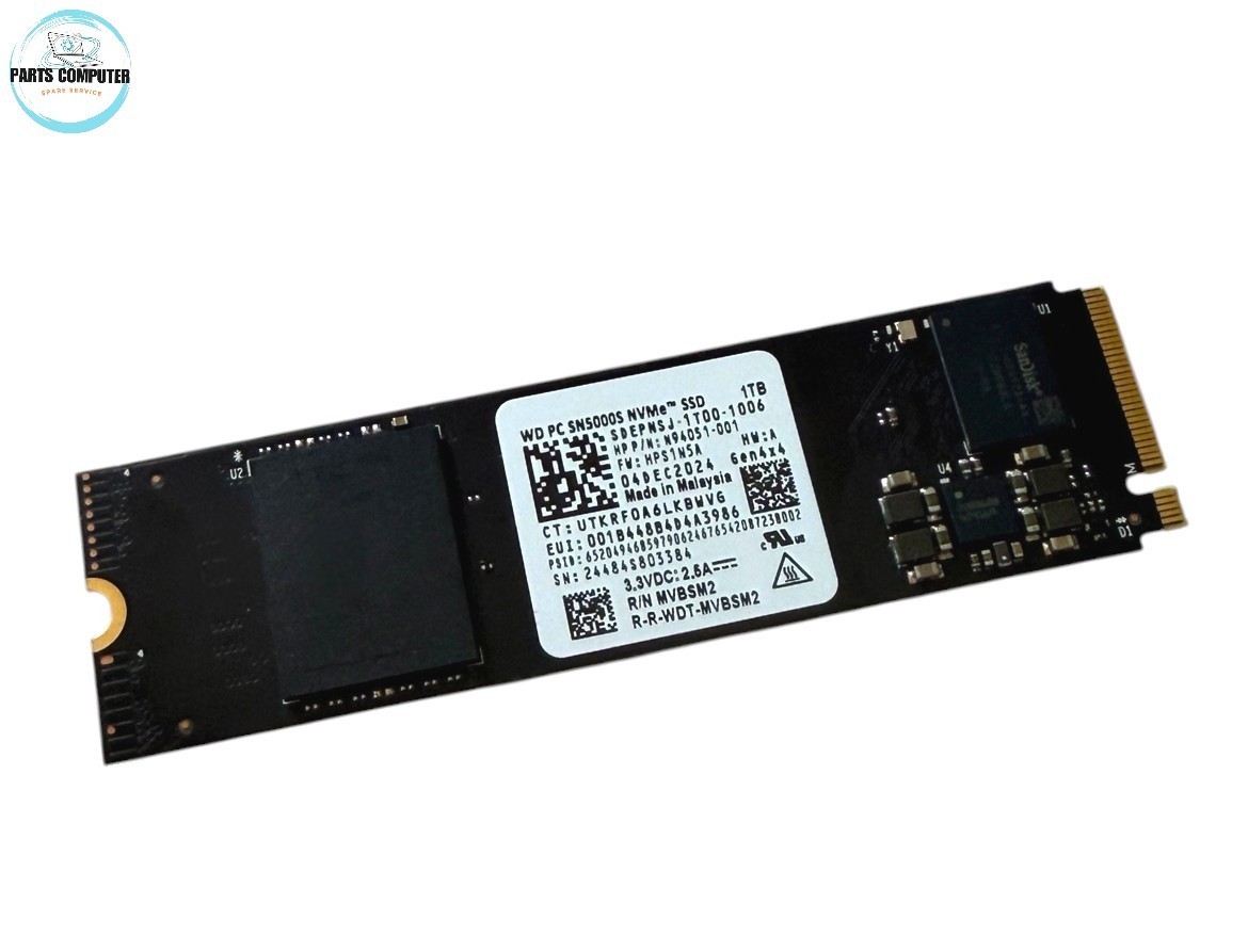 N94051-001 - SDEPNSJ-1T00-1006 SSD 1TB PCIe NVMe M.2 2280 PCIe 4x4 - N45474-005