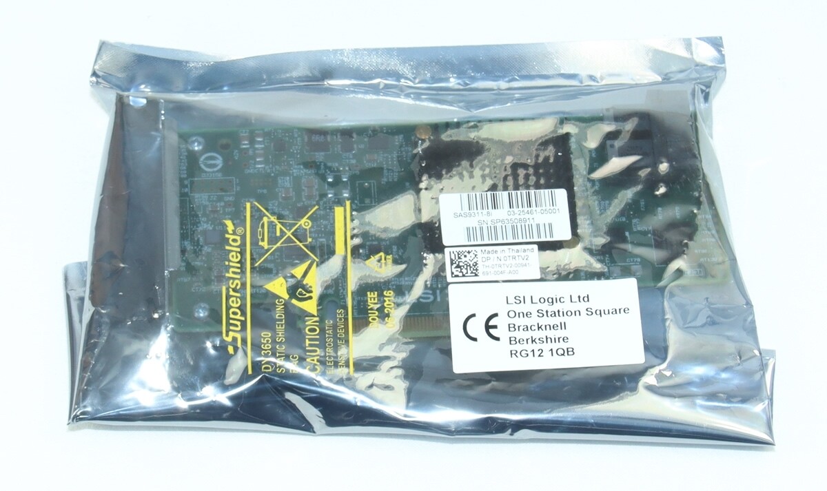 Dell TRTV2 LSI Logic SAS9311-8I 12Gb/s 8-Port HBA Host Bus Adapter Low Profile