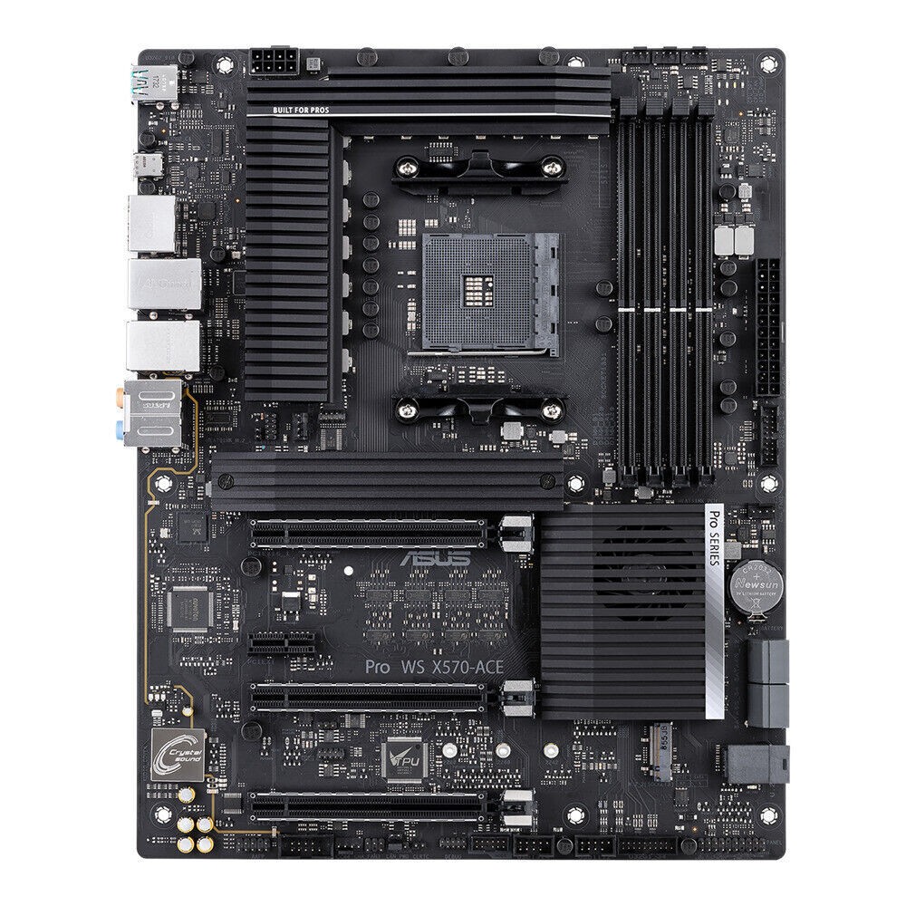 ASUS Pro WS X570-ACE AM4 Workstation Support 5800X 3D CrossFireX , NVIDIA SLI