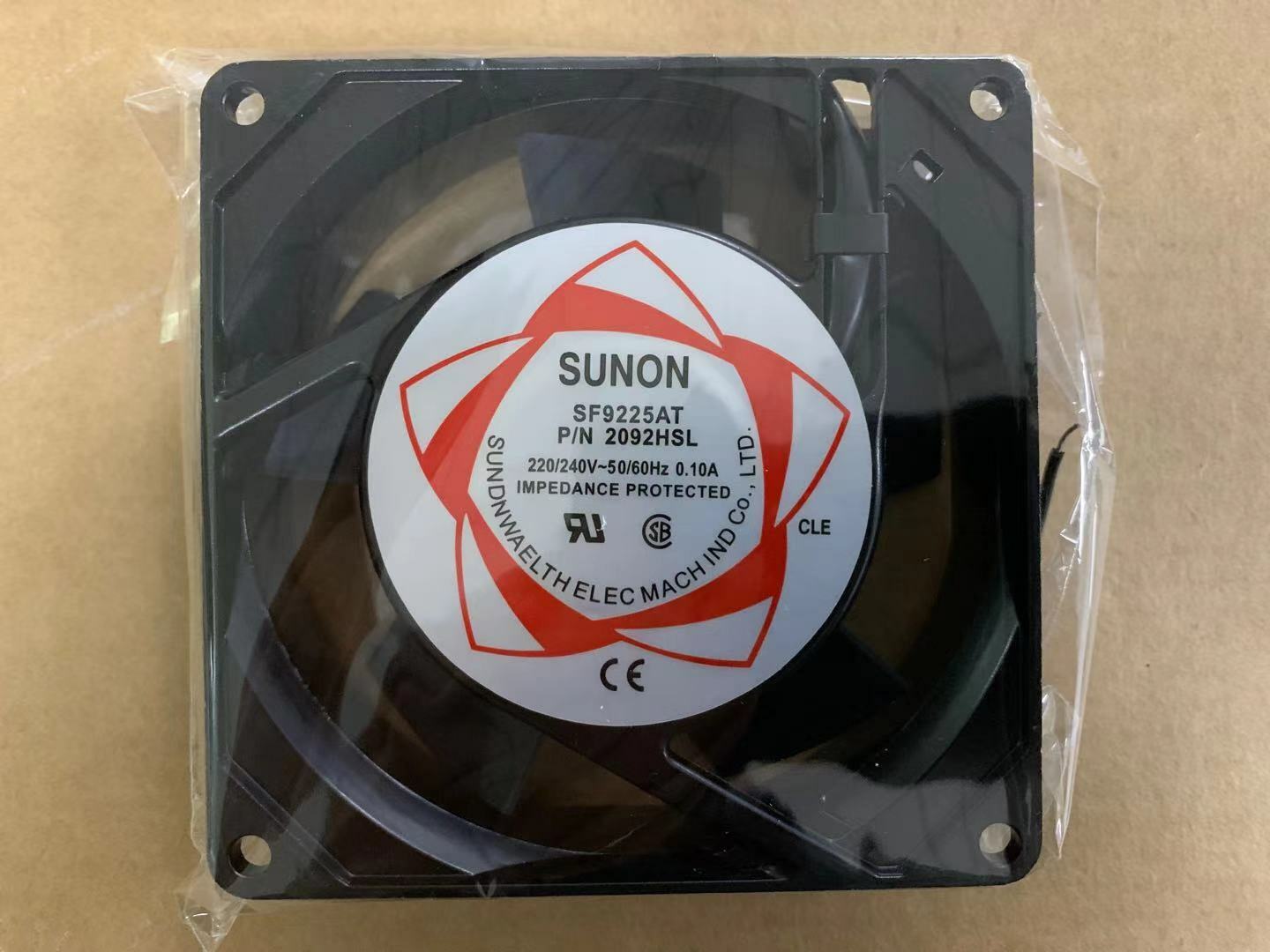 For SUNON AC/220~240V SF9225AT P/N 2092HSL 13/11W 92x92x25mm 2pin Axial Fan