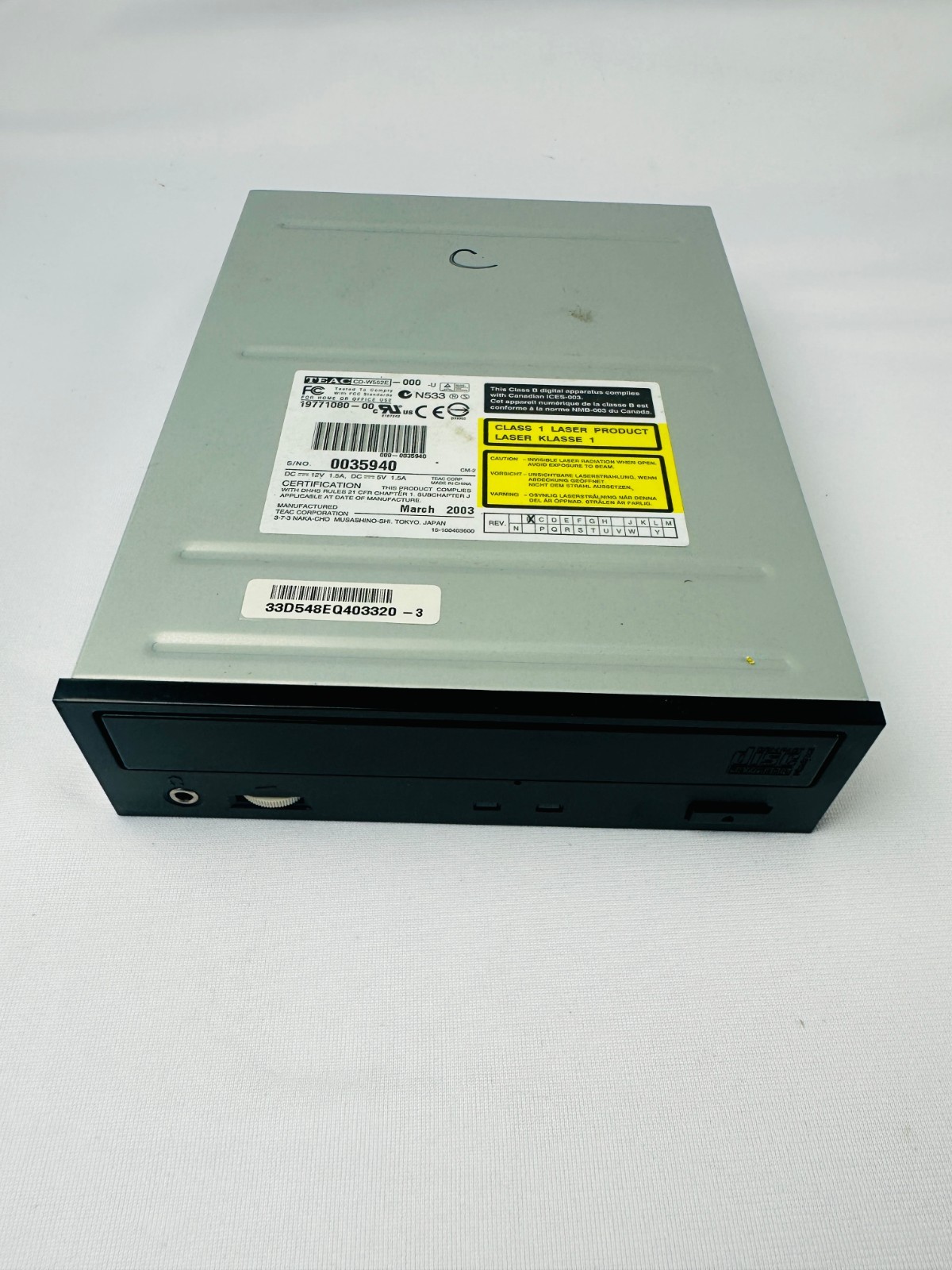 Teac 19771080-00 CD-W552E-000-U CD-ROM Drive