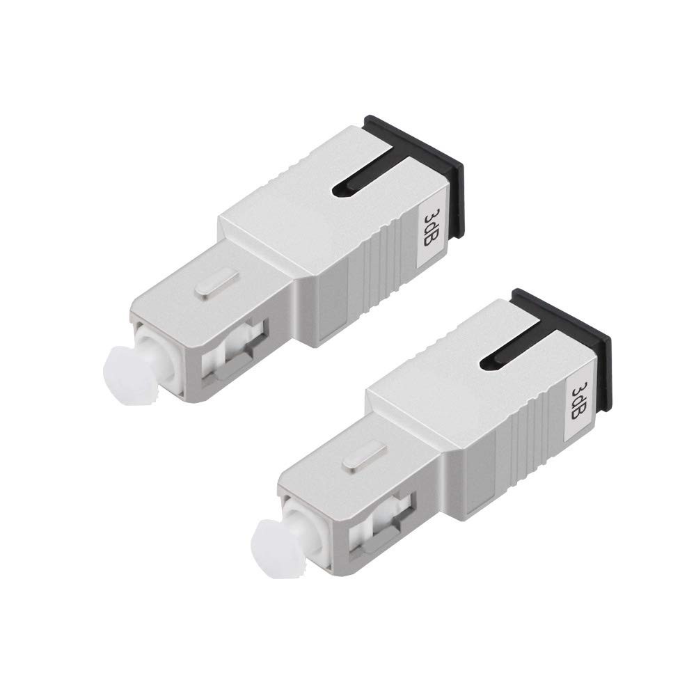 3db 2pcs Sc Attenuator Options 310db Sc/upc Single Mode Fixed Fiber Optic Atten