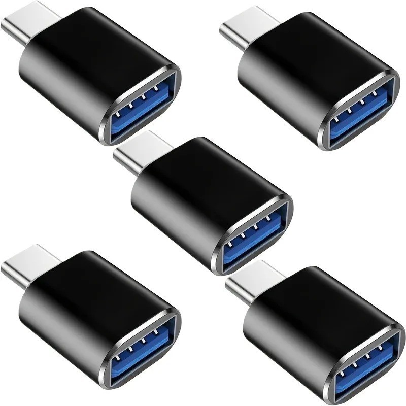 USB C to USB 3.0 OTG Adapter Pack, Type-C Male to USB-A Female Converter for