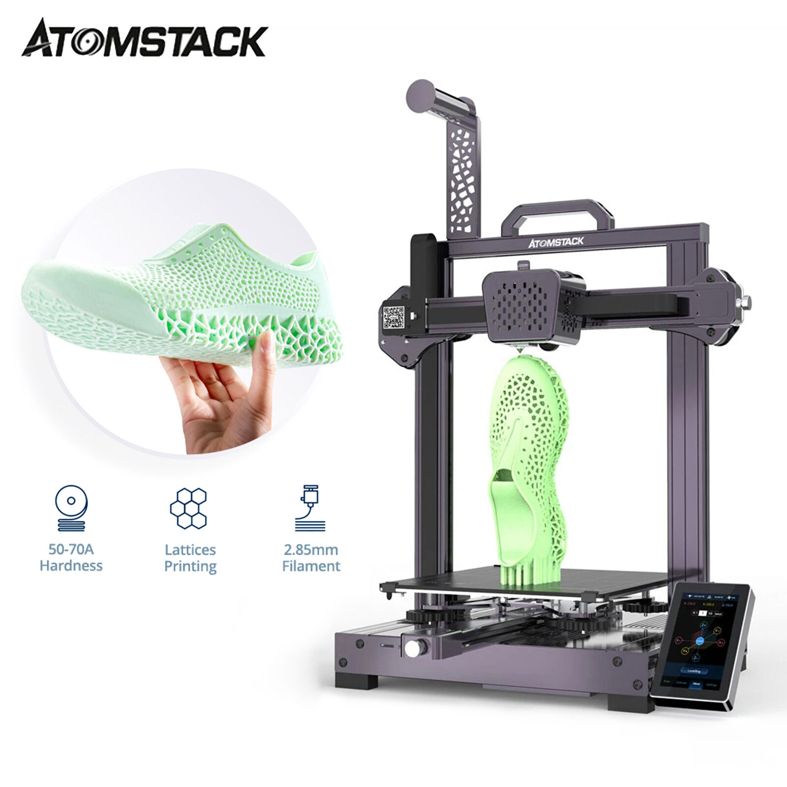 ATOMSTACK Cambrian Max 3D Printer Support printing sports equipment etc E8Y9