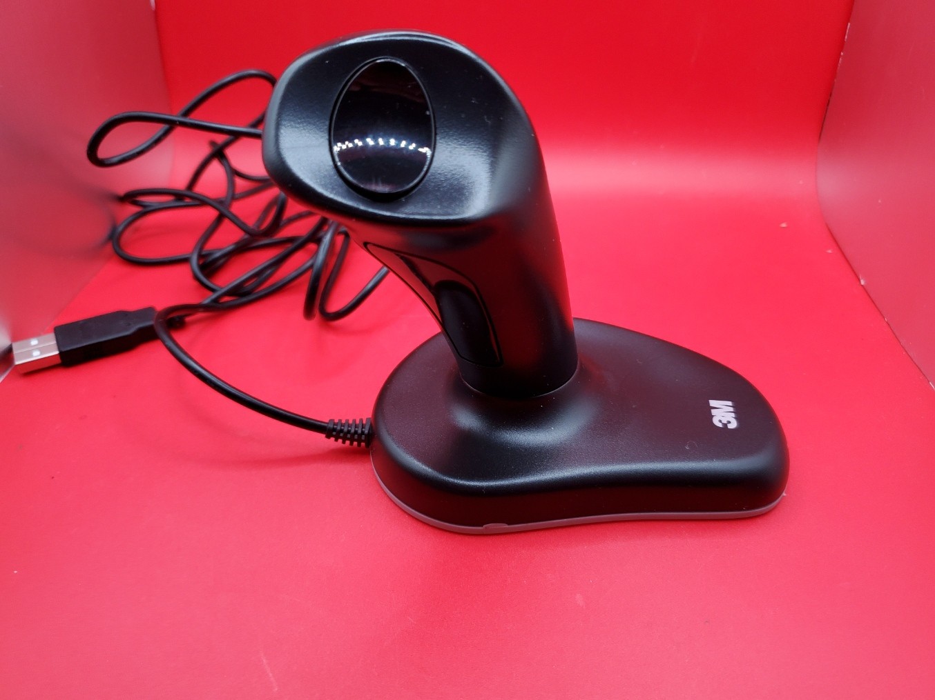 3M Wired Ergonomic Optical Mouse with Vertical Grip EM500GPL USB -Tested Working