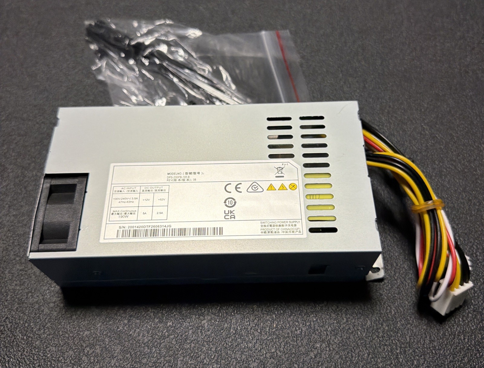 Power Supply Power Module 190W For DPS-200PB-185A AC 100-240V 3.5A 47-63HZ