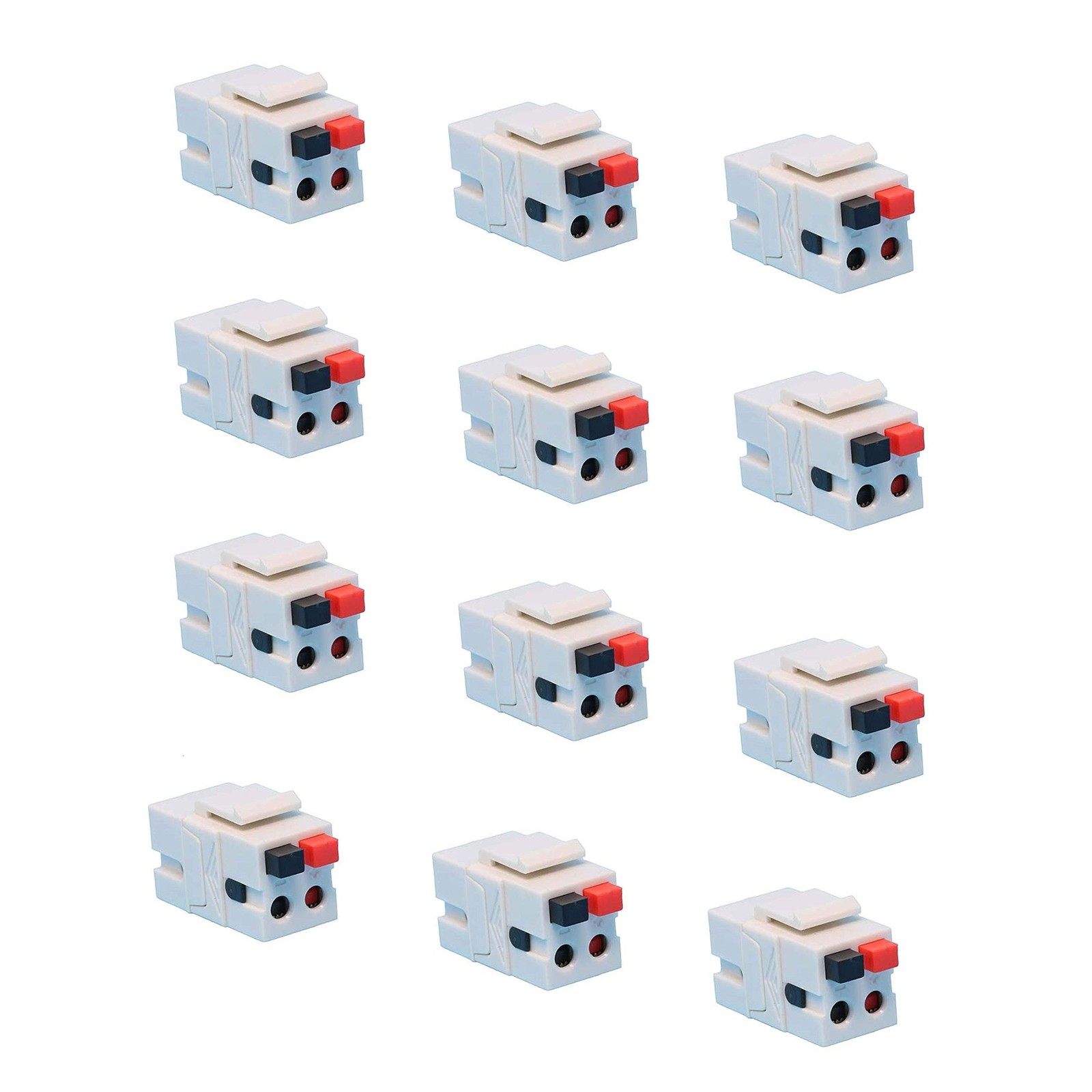 Speaker Keystone Jack “ Spring Loaded Speaker Jack For Keystone Wall Plate Femal