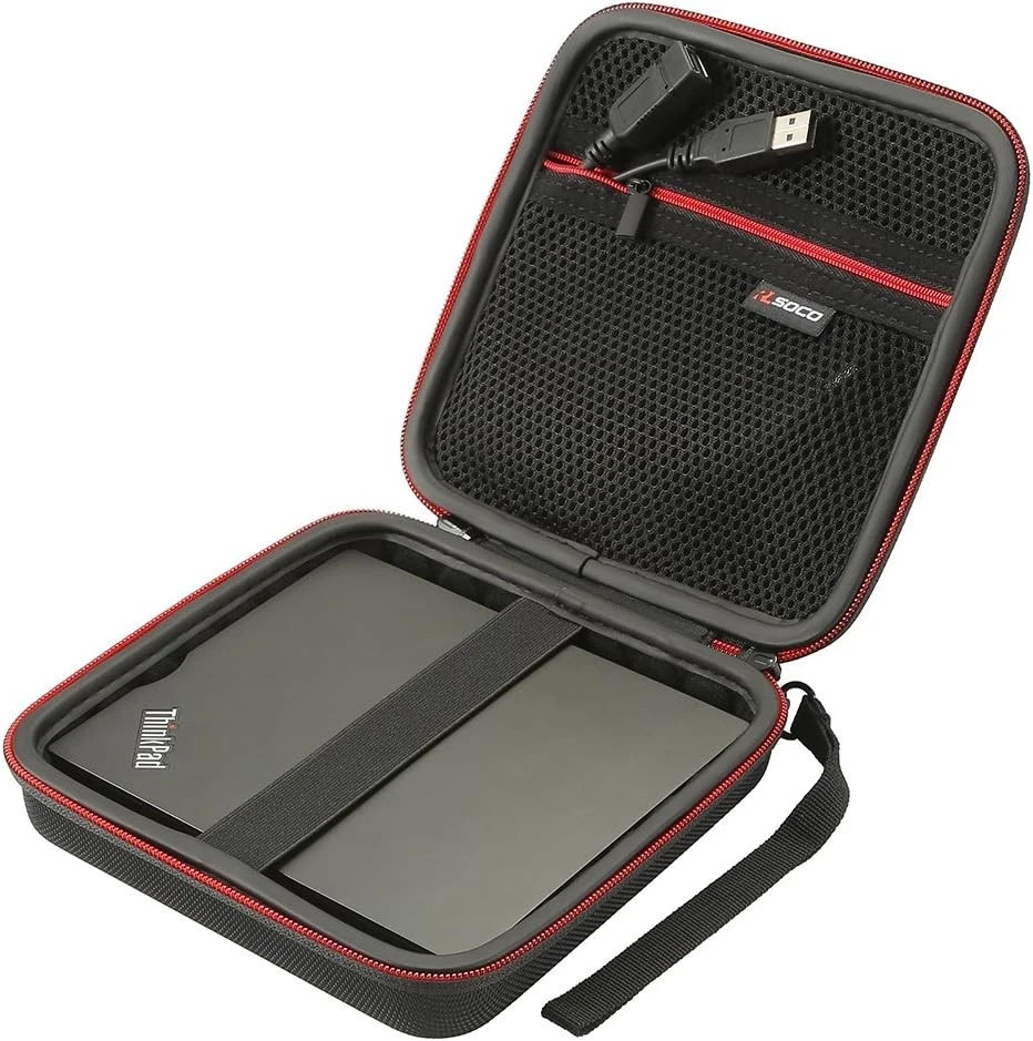 RLSOCO External USB CD DVD Drive Burner Writer Blu-Ray Case for Black 
