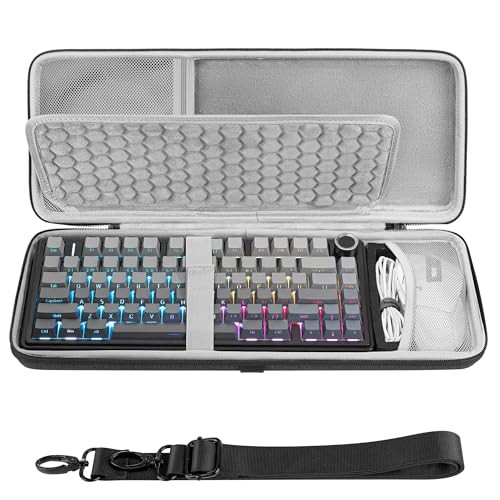 Geekria 75% 84-Key Keyboard and Mouse Combo Case for AULA F75 Pro / F75