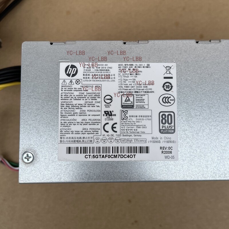 New Genuine HP Pavilion Gaming 790-0020 GNRC 400W Power Supply L04618-800 OEM