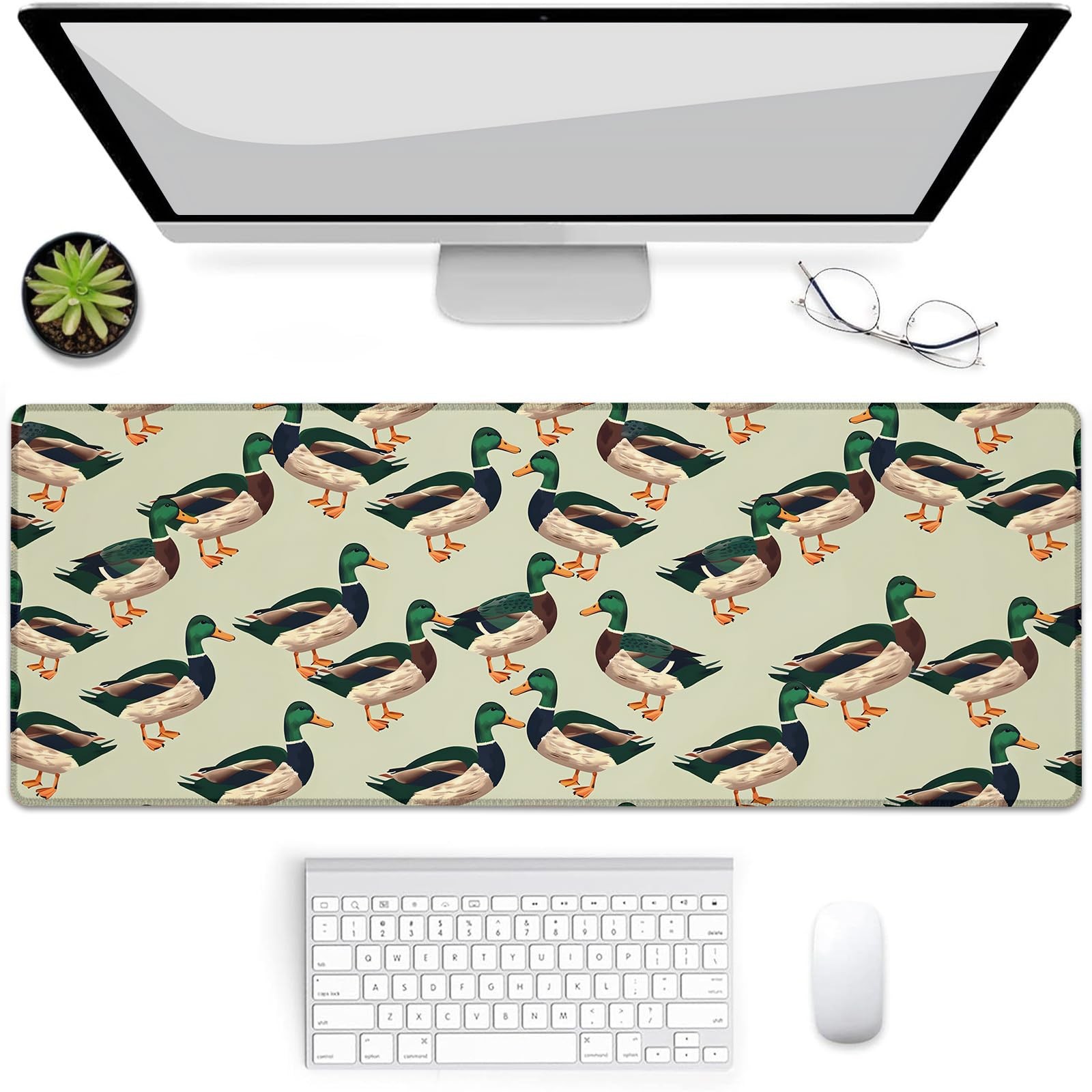 Mallard Duck Gaming Mouse Pad, Mouse Pad, Desk Mat, Non-Slip Rubber Base Mous...
