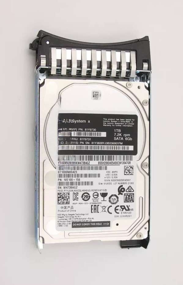 NEW Lenovo 81Y9730 1TB SATA 7.2K 2.5'' 81Y9731 81Y3829 M3 M4 Hard Drive HDD
