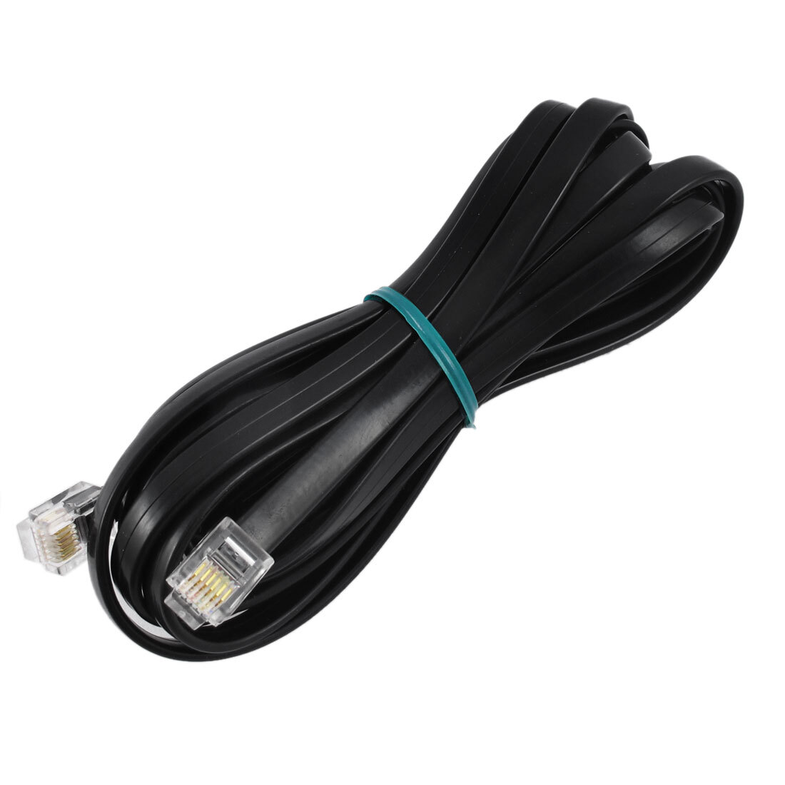 6P6C Telephone Cable- 9.8Ft Length Phone Extension Cord Line Wire with RJ11 Plug