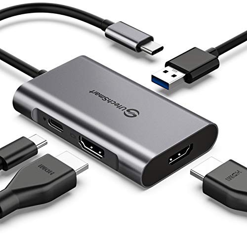 UTECHSMART USB C TO HDMI ADAPTER, USB C HUB TO DUAL HDMI 4 IN 1 - UCN-3303-1