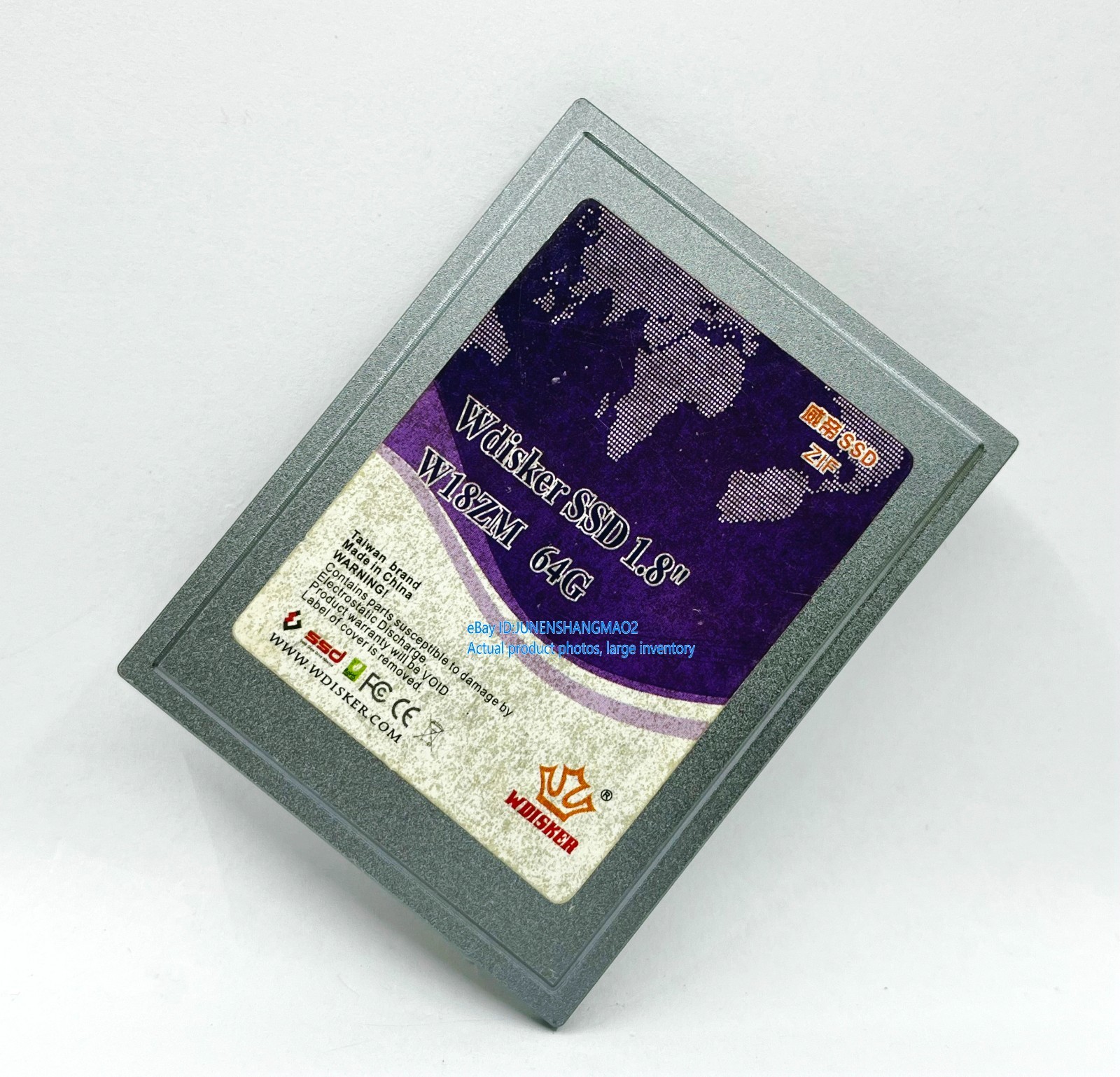 Wdisker SSD 1.8" W18ZM 64GB -ZIF CE SSD.Tested
