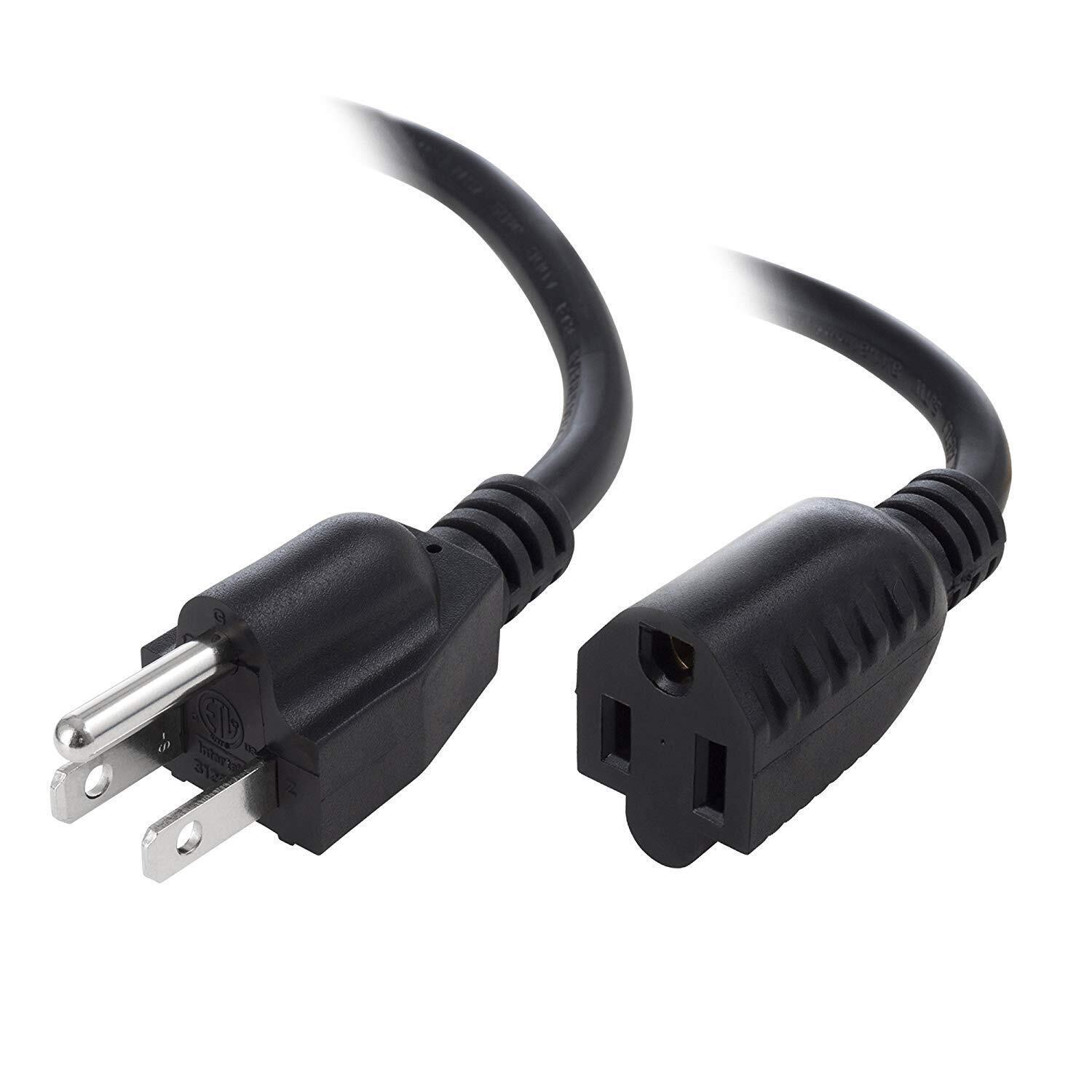 6ft (2M) 18AWG (Power Extension Cord) Power Extension Cable 6 Feet (2 Meters)...