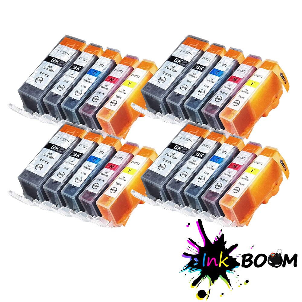 20 Ink Cartridge for PGI-220 CLI-221 PIXMA IP4600 MP560 MP630 MP980 MX870