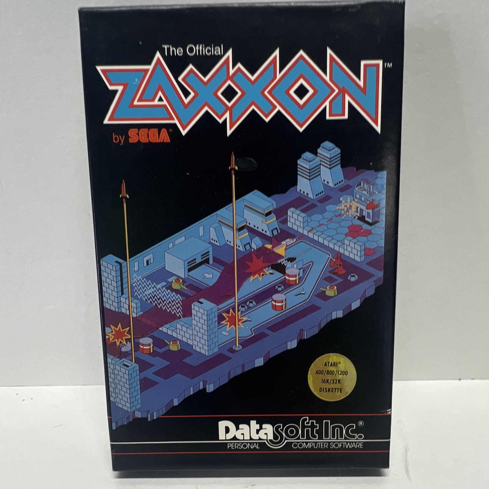 Vintage Atari 1200 Zaxxon Computer software With box and manual