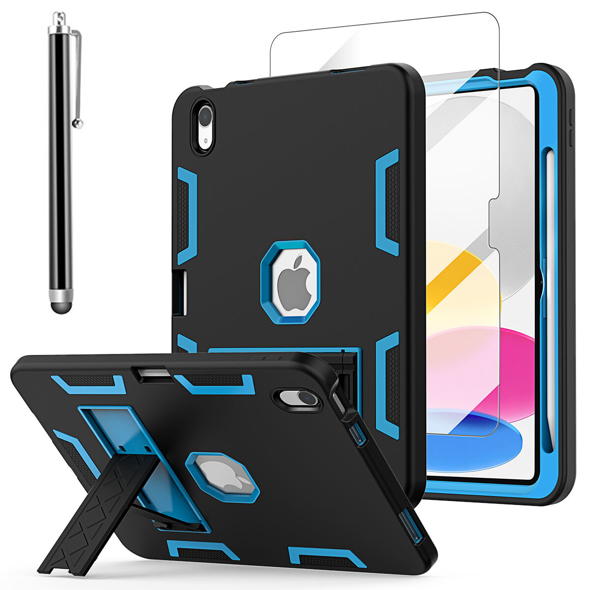 Case For iPad 10th Gen/iPad (A16) Heavy Duty Rugged Shockproof Stand Cover