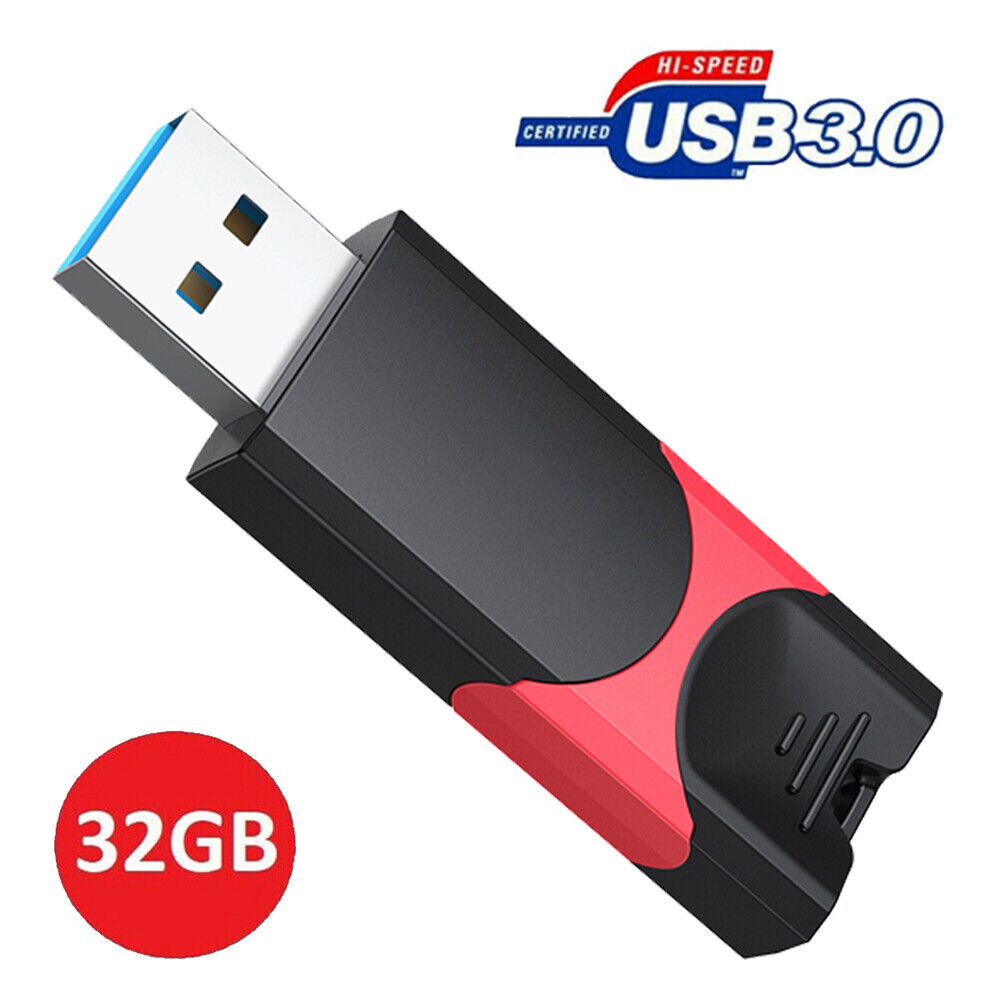1/2/3 PCS USB 3.0 Flash Drive Memory Stick Pen Drive Retractable Thumb Drive LOT