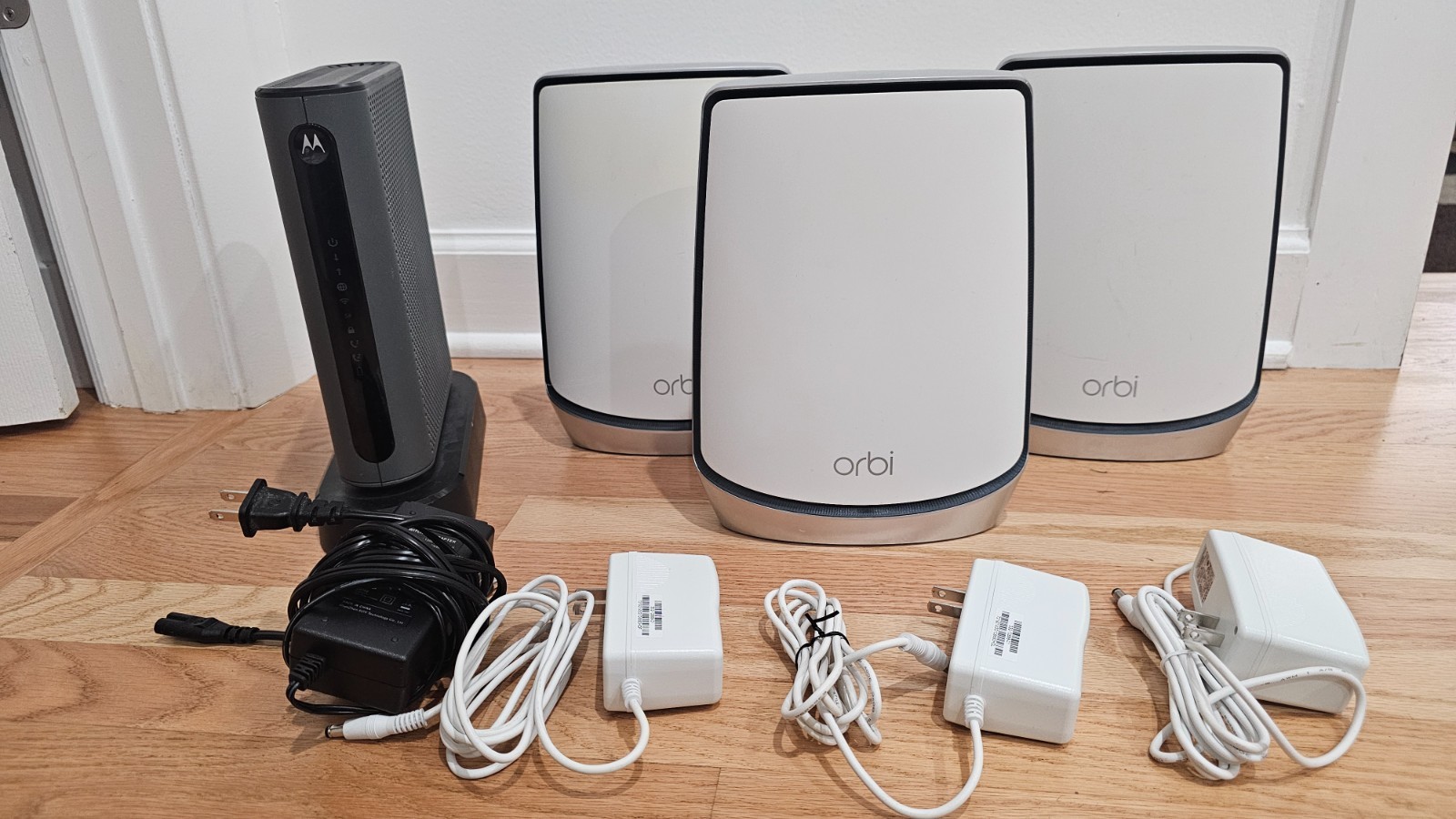 Orbi RBX 850 - whole house mesh and Motorola 24x8 cable modem plus AC1900  WiFi