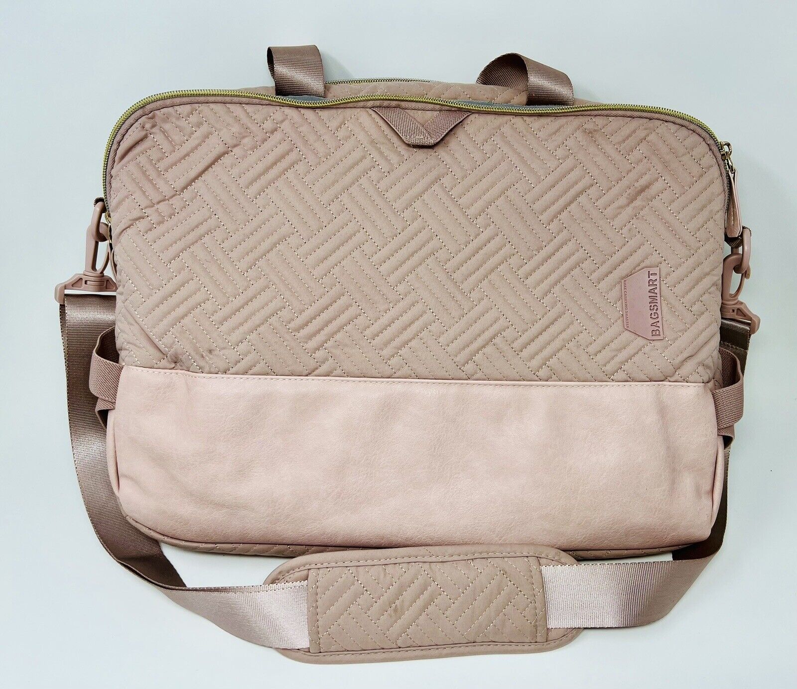 Laptop Tablet Bag by Bagsmart 15.6 Inch Briefcase Travel Women Dusty Rose Color