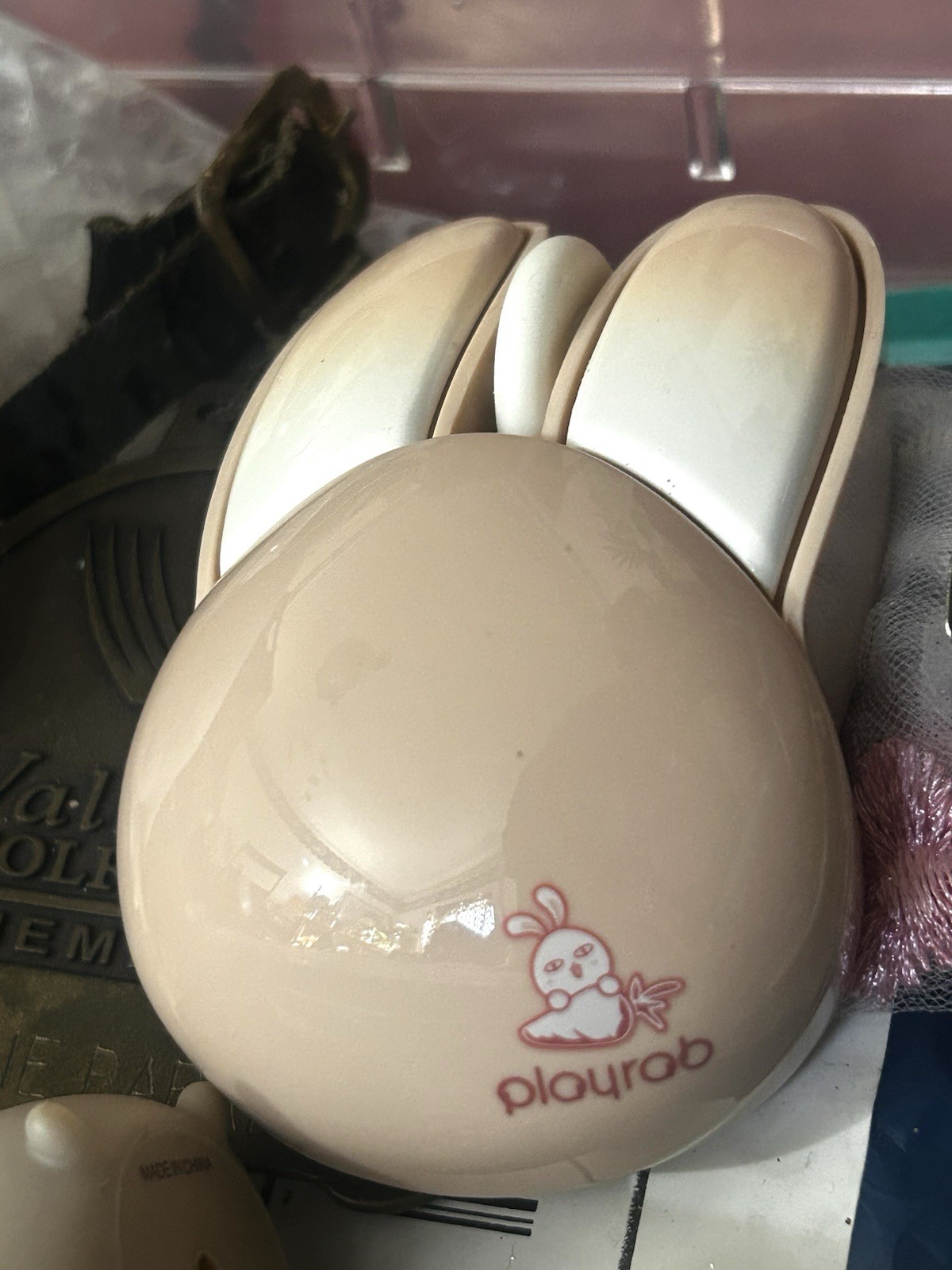 Rabbit Wireless Mouse, Cute Animal Bunny Shape Kawaii Mouse Silent  Mouse Only