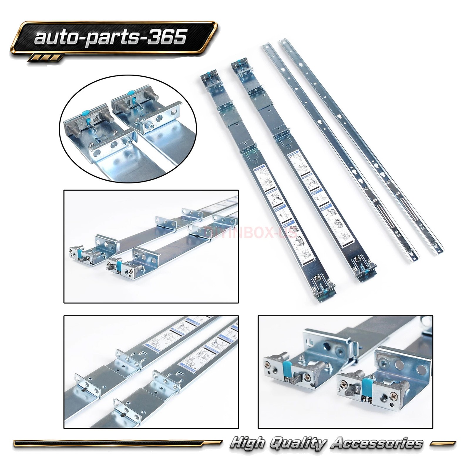 1U Static Ready Rail Kit For Dell PowerEdge R420 R620 R630 R440 R640 053D7M