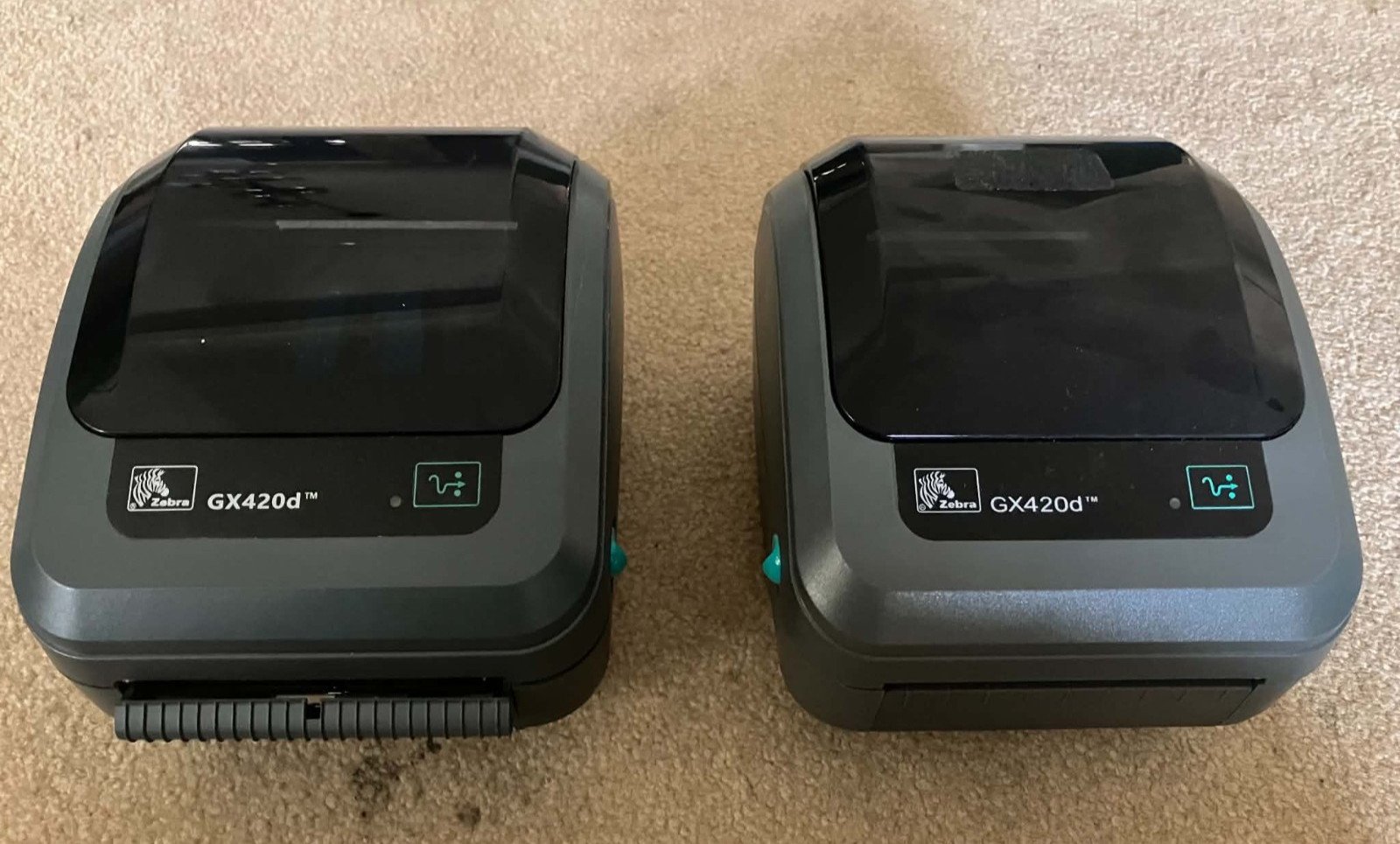 Lot of 2: Zebra GX420d Label Printers