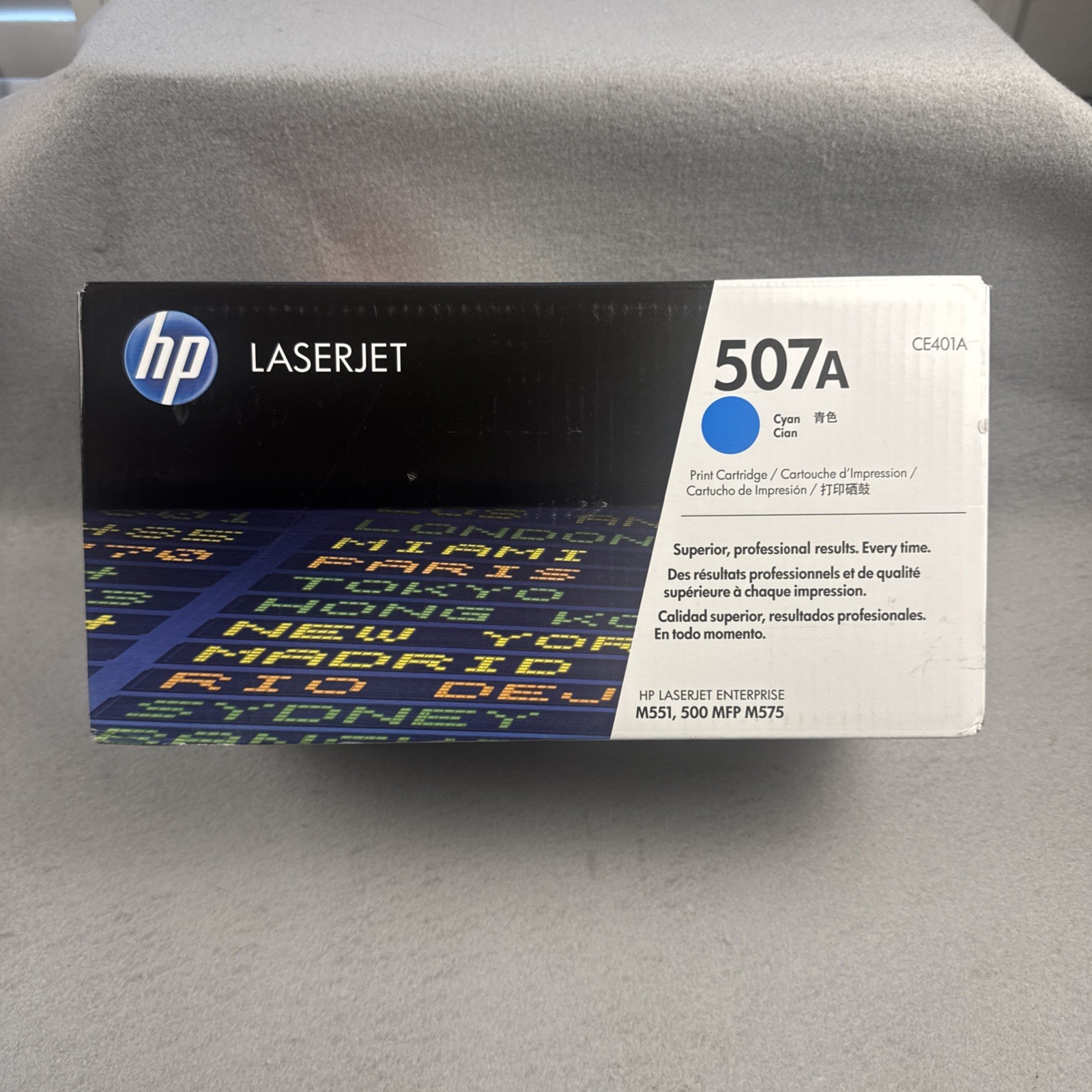 HP 507A CE401A Cyan Toner Laserjet Blue OEM Original Sealed Package