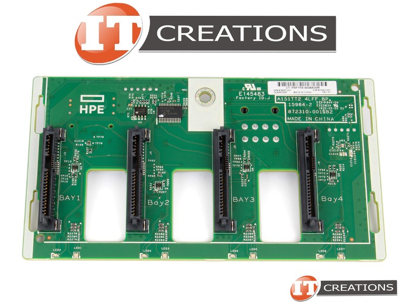 HP SAS3 SATA3 HDD BACKPLANE 3.5 INCH LFF 4 BAY FOR ML110 ML350 G10 878930-001
