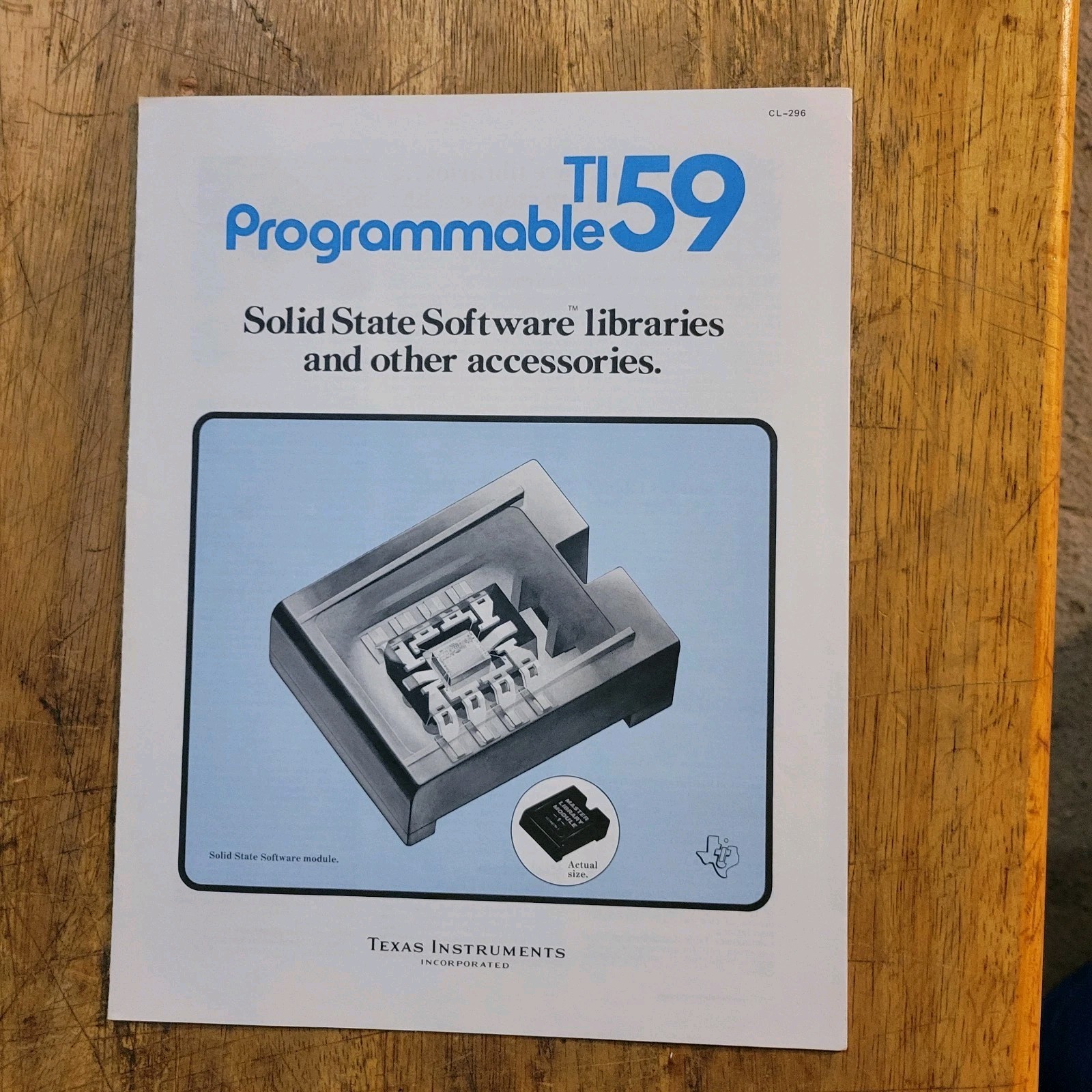 Programmable TI 59 Solid State Software Module Brochure