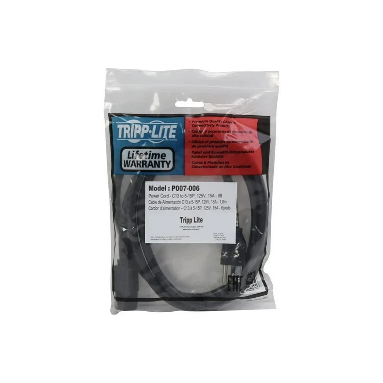 3pk | TrippLite 6ft 125v 15a Power Cord for APW3++ | US Seller
